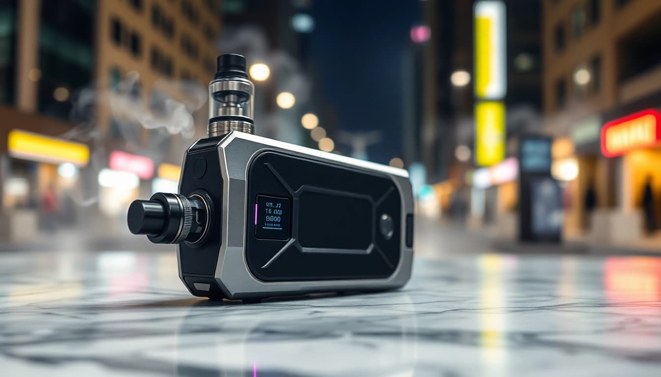 Vape device raz 9000 displayed elegantly, showcasing its sleek design and vibrant features.