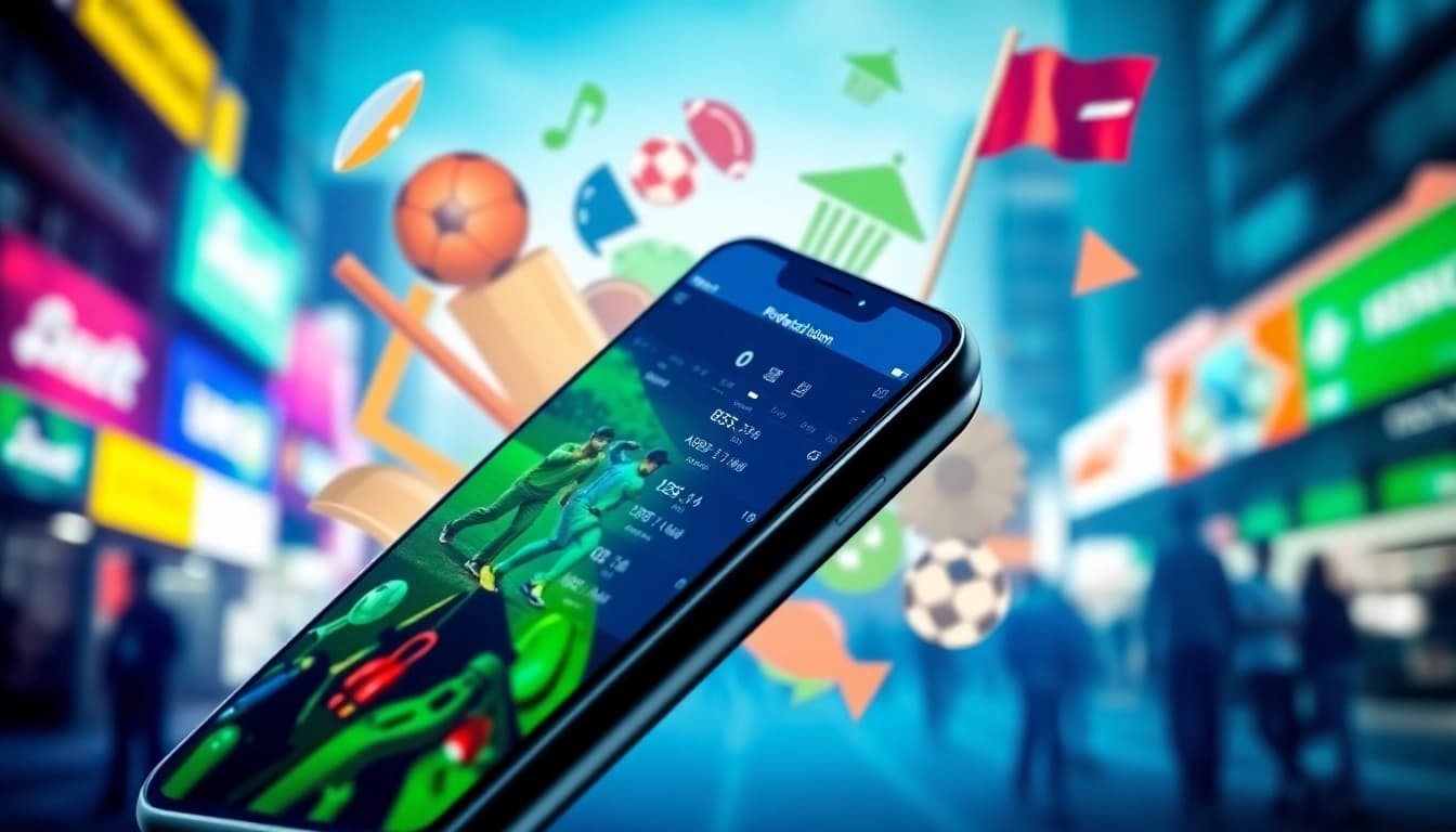 Engaging display of best sports betting sites India showcasing various betting options on a smartphone.
