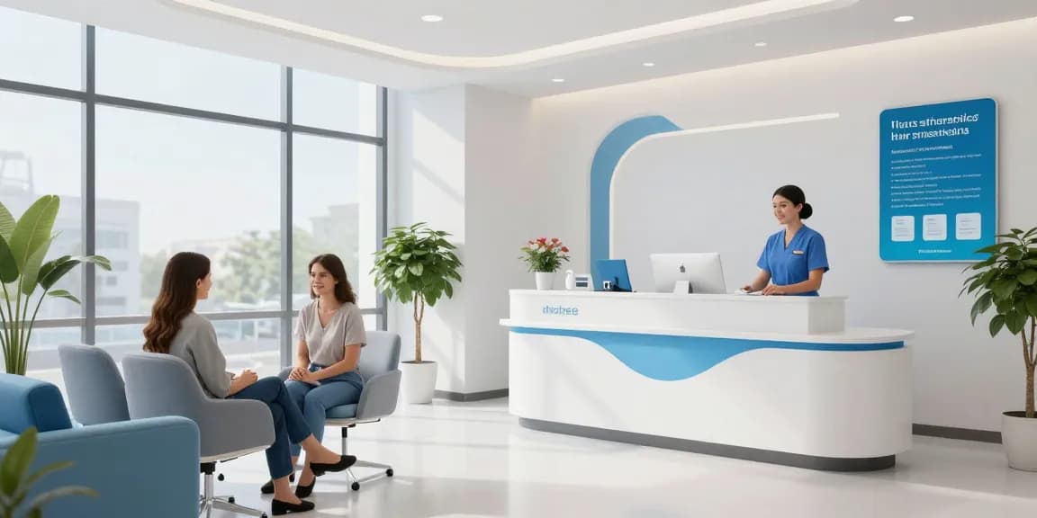 Hair transplant Istanbul – compassionate doctor consultation at a health clinic.