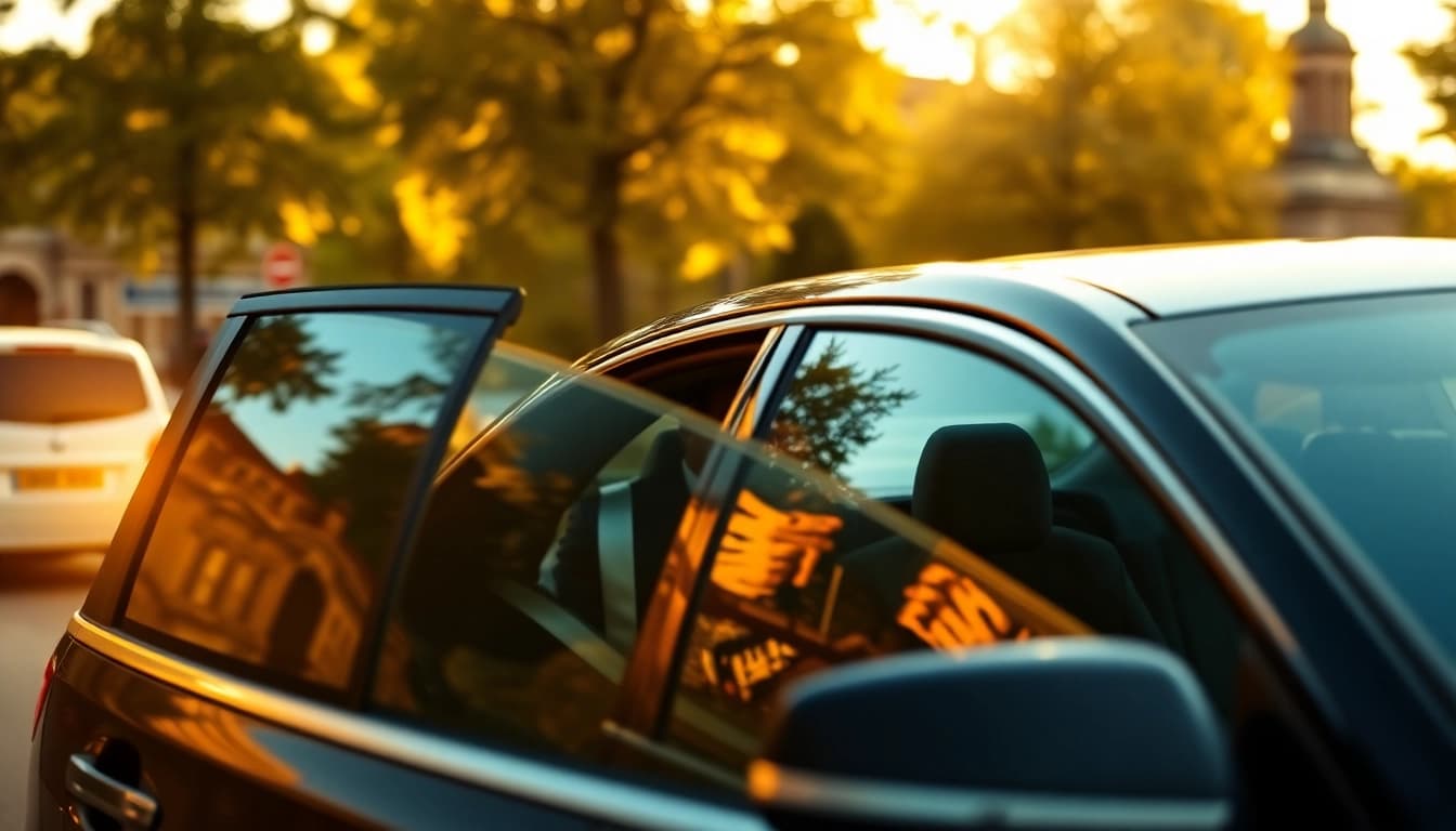 Experience Chauffeur Hire Nottingham with a professional chauffeur opening the door of a luxury vehicle.