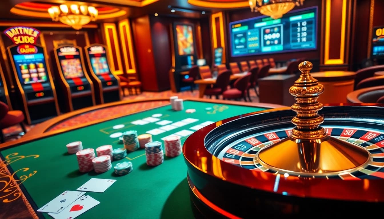 Vivez l'excitation du casino en ligne Français avec des tables de poker vibrantes et des machines à sous luxueuses.