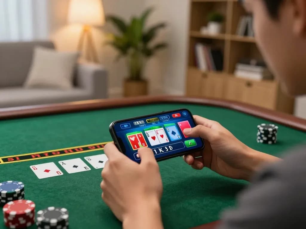 Engaged player enjoying Canada online casinos reddit game on mobile app in modern setting