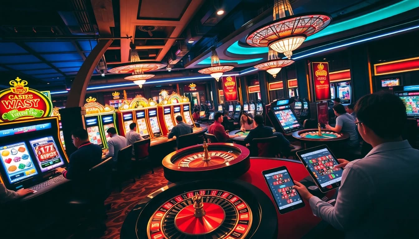 Experience thrilling gameplay at https://mm88.today/ with vibrant slot machines and poker tables.