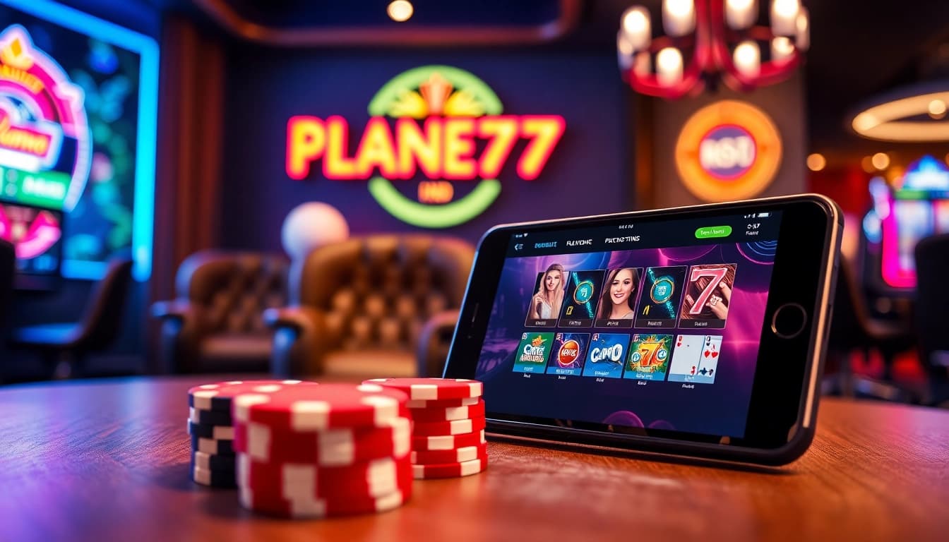 Jelajahi pengalaman bermain yang luar biasa di Planet77 Mobile dengan chip kasino yang berwarna-warni.