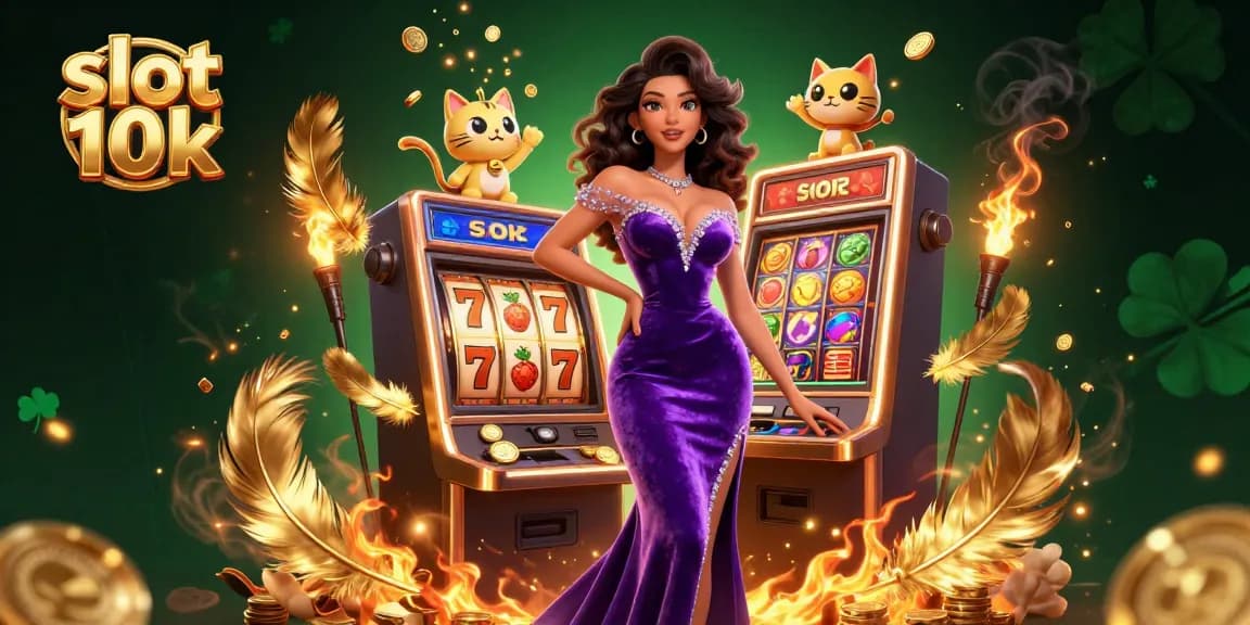 Play slot 10k while winning big on a vibrant slot machine with stunning graphics and coins erupting around