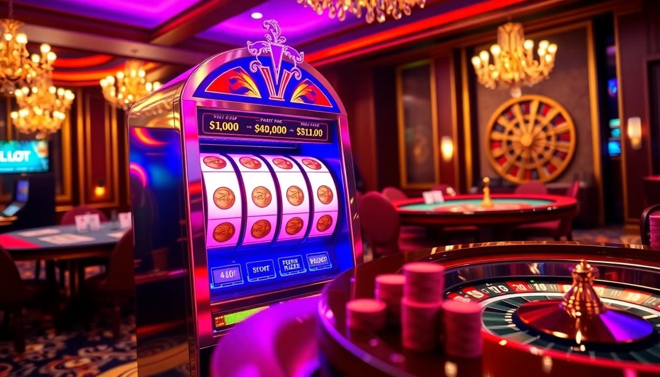 Play the exciting slot pragmatic machine in a vibrant casino environment.
