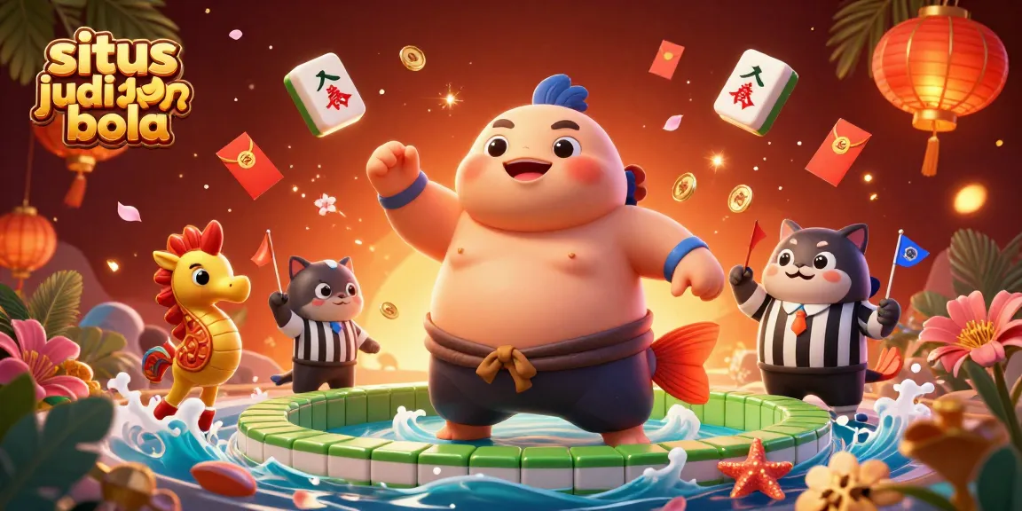 Experience exciting situs judi bola action in an underwater casino ring with vibrant characters.
