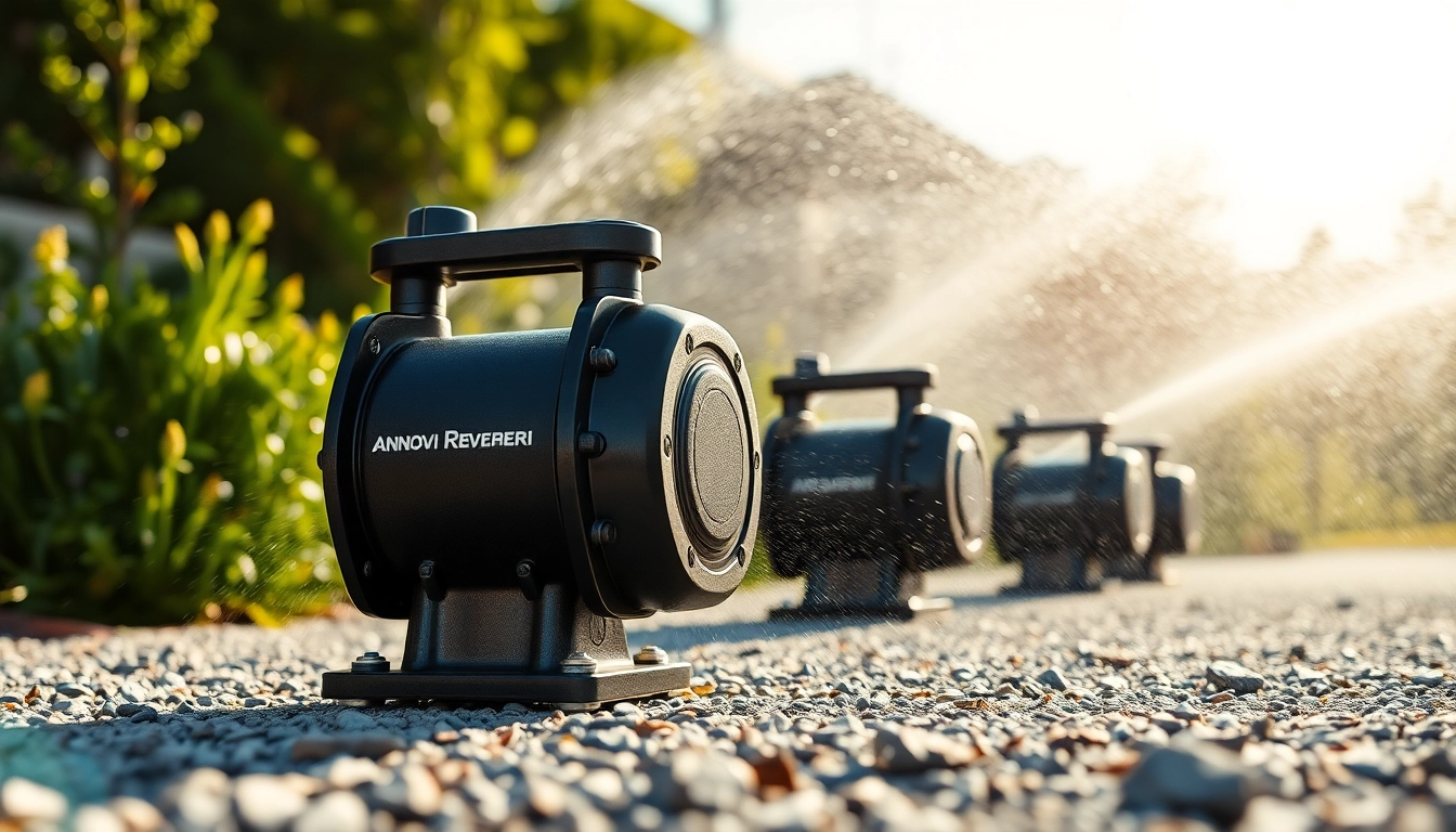 Annovi Reverberi pumps demonstrating high-performance water cleaning for residential and industrial tasks.
