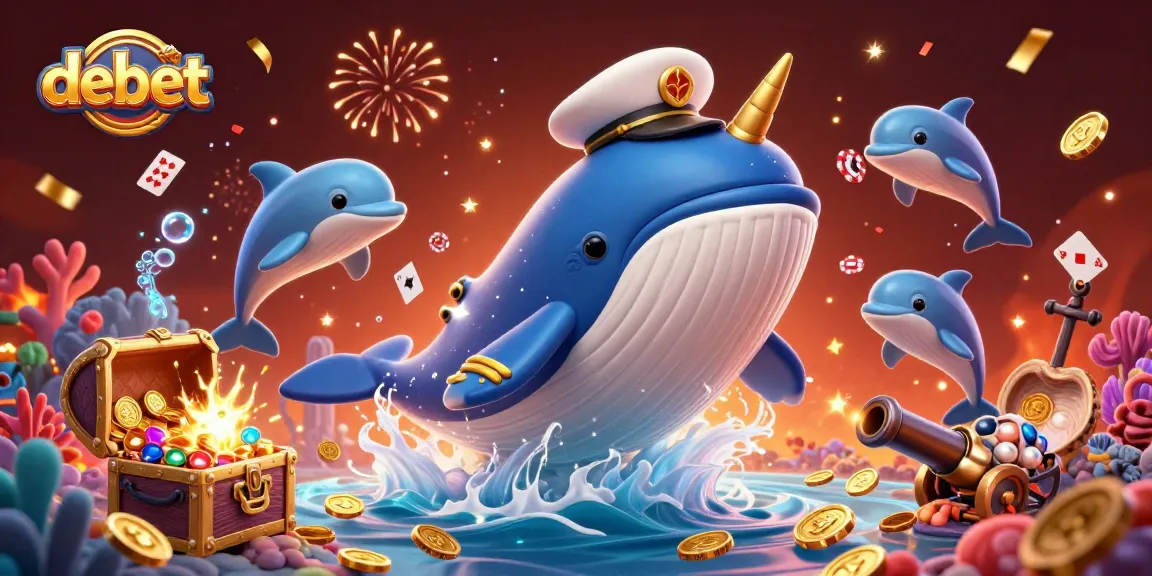 Experience debet at this vibrant 3D casino illustration featuring exciting characters and dynamic elements.