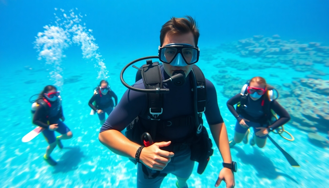 Der SSI Open Water Diver Kurs bietet eine Lernumgebung im klaren Wasser mit professionellen Tauchlehrern.