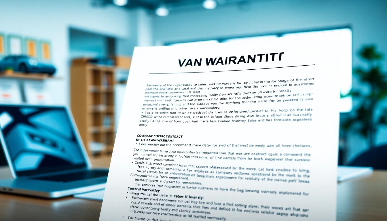Explore transparent warranty coverage features on a well-organized desk with an open document