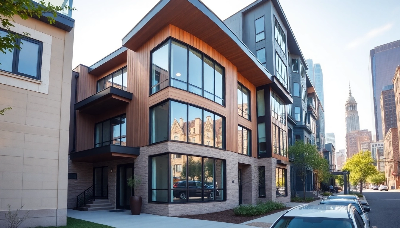 Boston residential architecture firm creating stunning modern homes with a vibrant city backdrop.