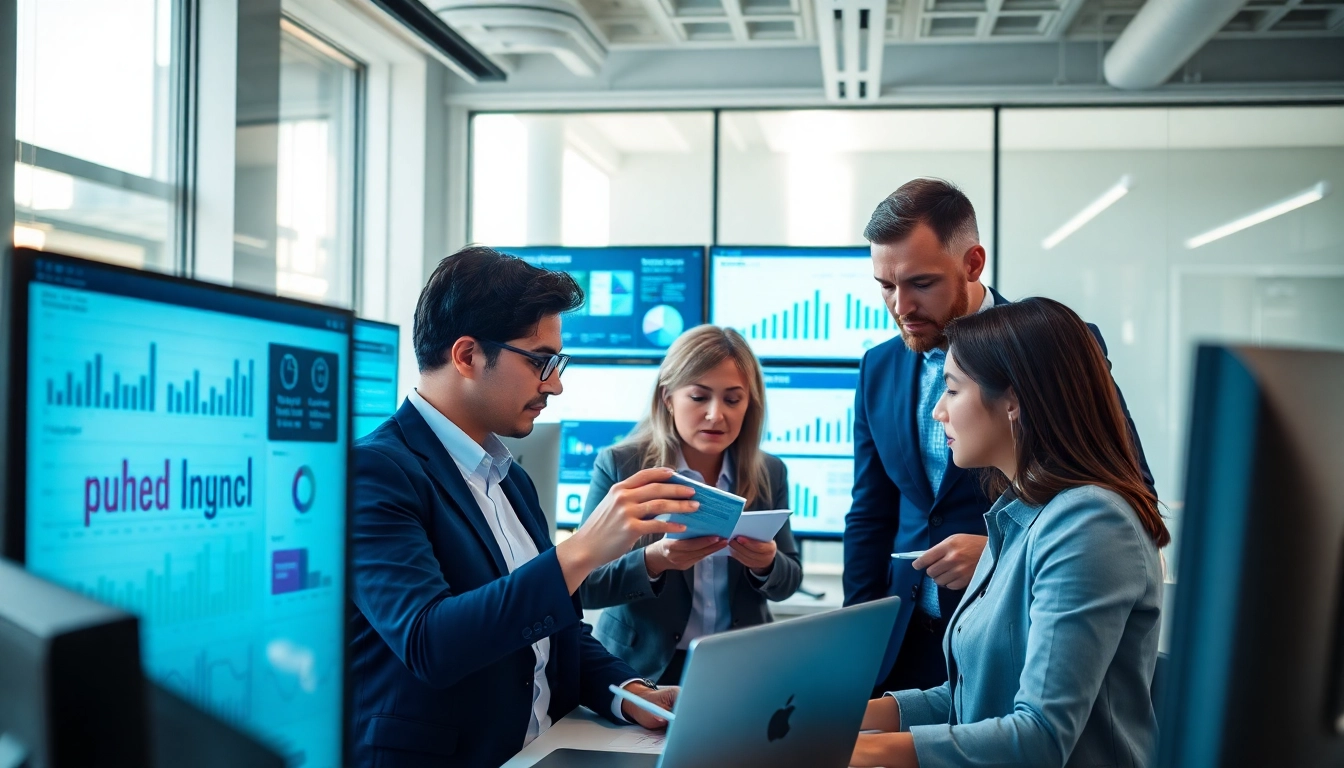 Capture of competitive intelligence faqs session with a professional team analyzing data together.