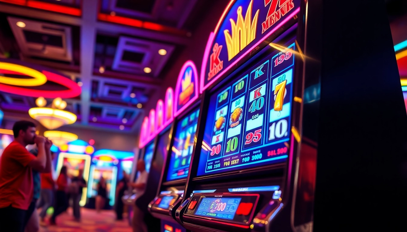 Menangkan hadiah besar dengan mesin ondel4d slot yang berwarna-warni di kasino.