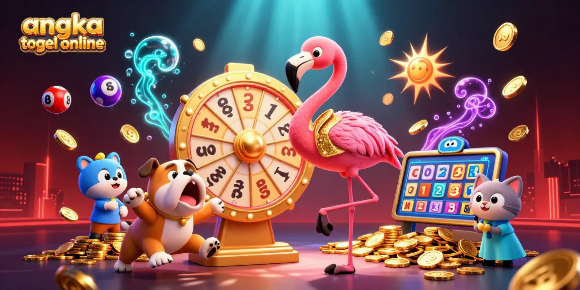 Play angka togel online for big wins in a vibrant carnival atmosphere with colorful lottery balls.