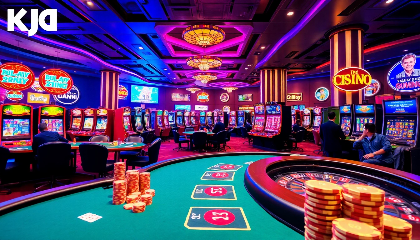 KJC AC 3 immersive casino experience with thrilling tables, dice, and slot machines.