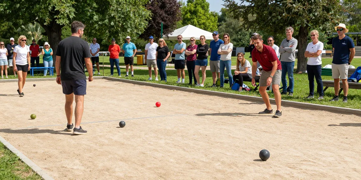 FOPI KOTA BONTANG mengadakan pertandingan petanque di arena terbuka dengan suasana ceria.