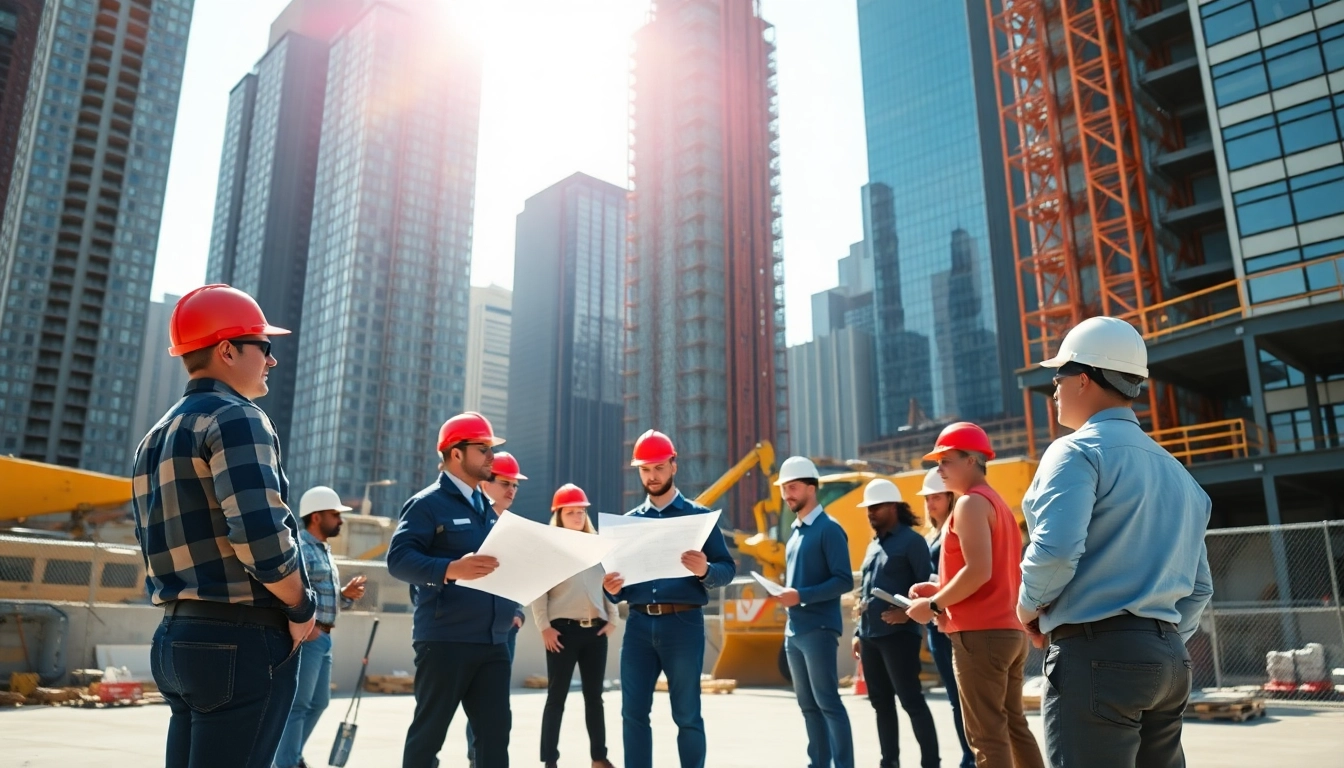 Manhattan General Contractor team collaborating on a construction site illustrating professionalism and expertise.