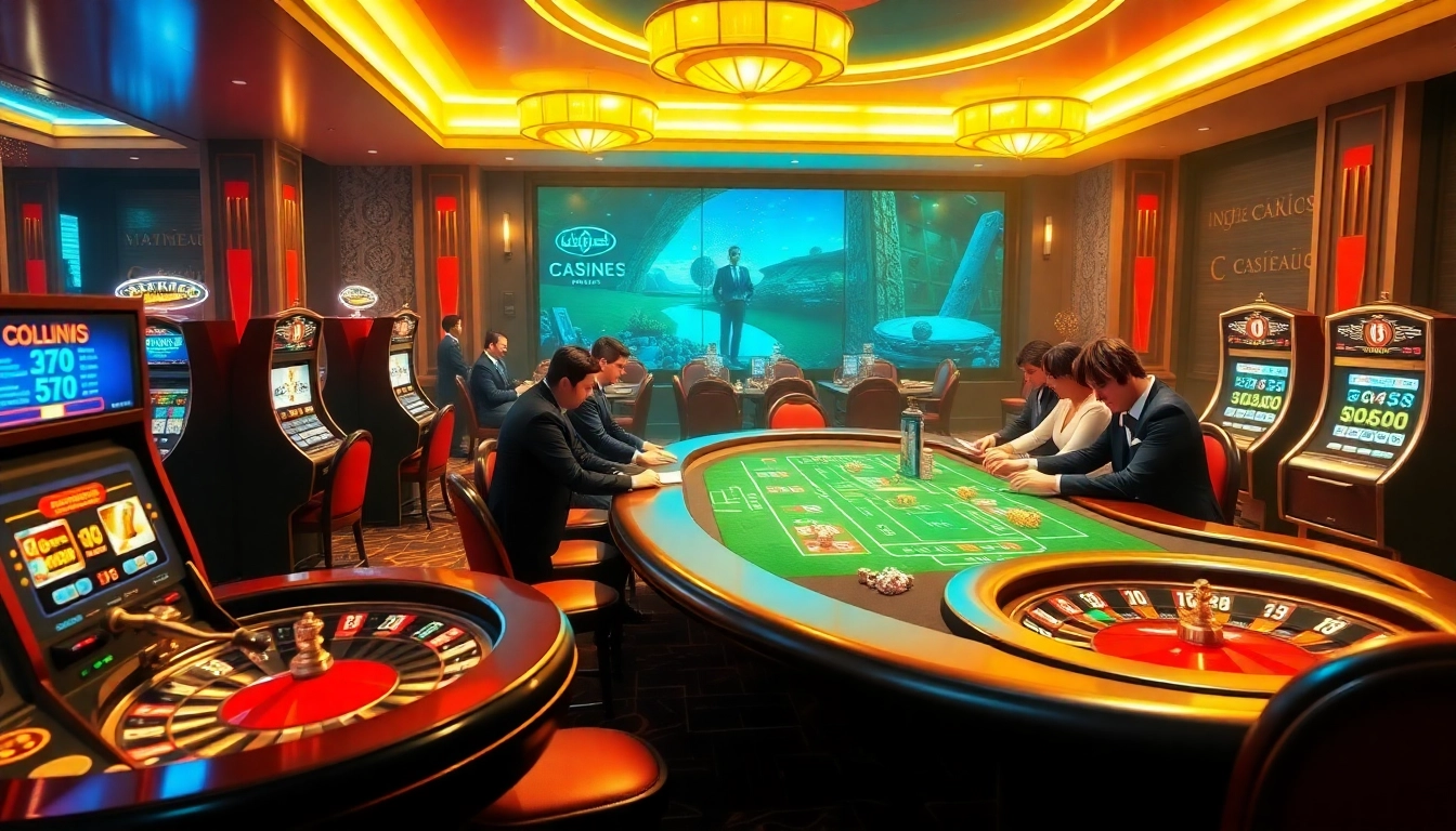 Engaging poker players at a vibrant casino, capturing the essence of "Nếu như vậy bám vào đây" with excitement.