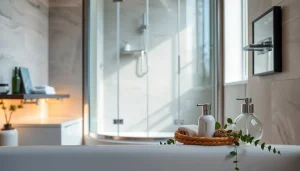 Erleben Sie die Eleganz der sonni Duschkabine in modernem Badezimmer-Design.