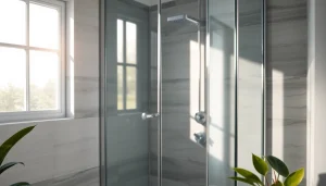 Erleben Sie die eleganten Designs der sonni Duschkabine in einer modernen Badezimmerumgebung.