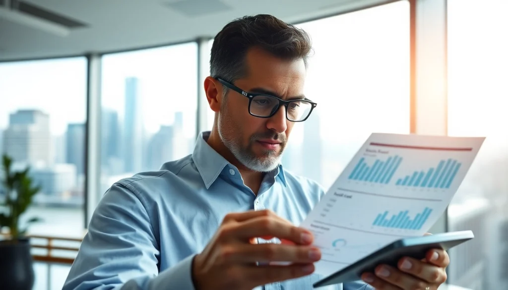 카드 한도 현금화를 분석하는 금융 전문가의 세련된 사무실 모습