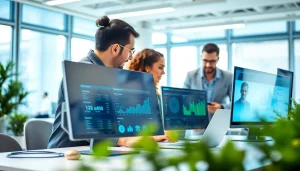 Engaging Technology collaboration scene showing modern tools and a productive workspace.