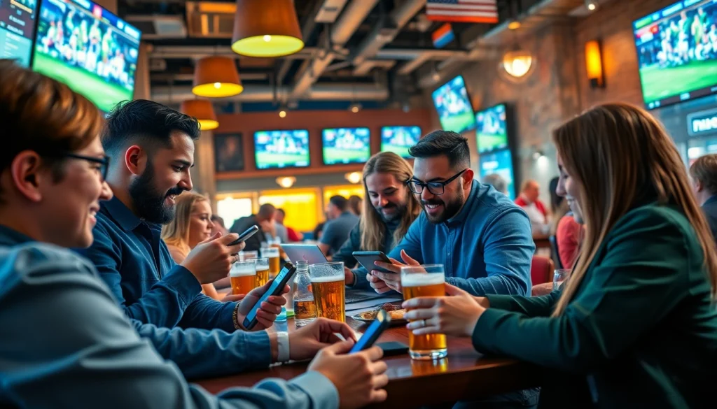 Bet on the best sports betting sites India with diverse participants enjoying a lively atmosphere.