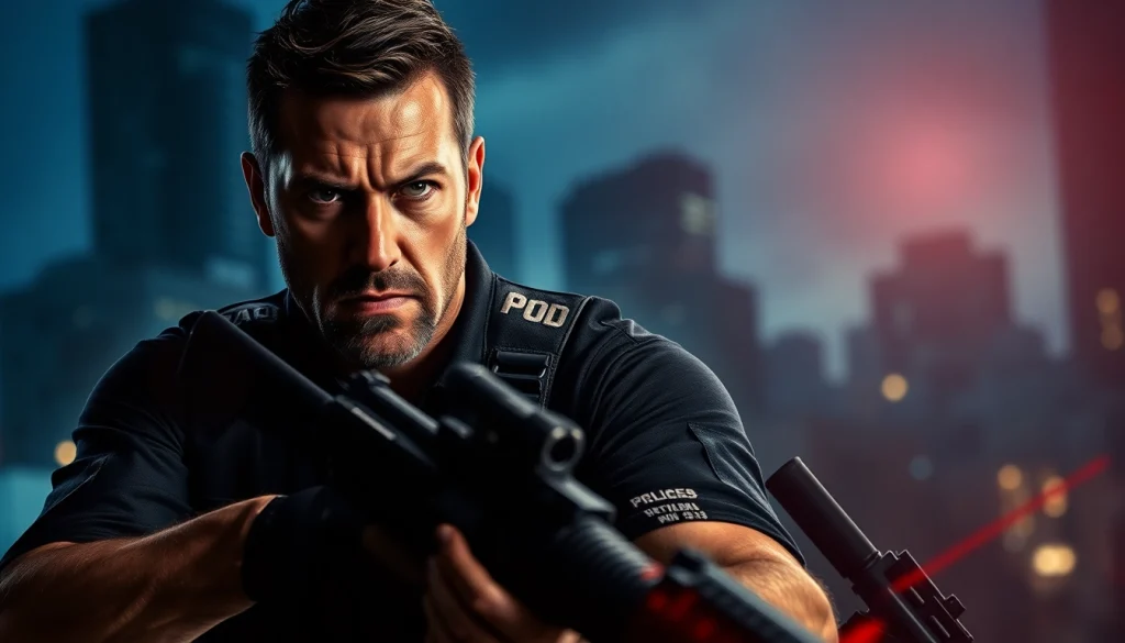 Engaging book cover for A Deadly Chance featuring an intense LAPD officer in action.