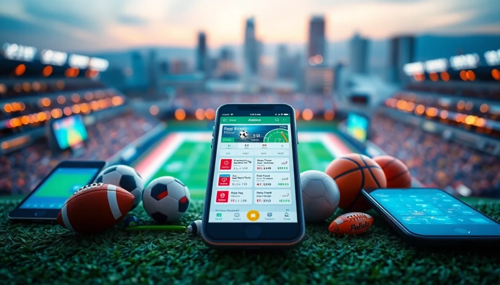 Engage with sports betting apps Alberta showcasing dynamic sports action and betting interfaces.