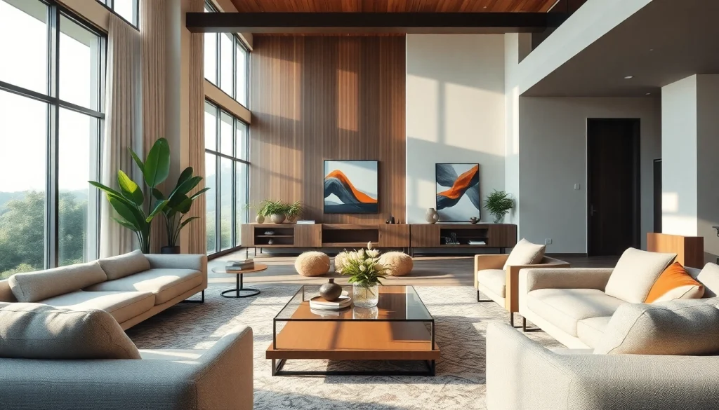 Transform your space with innovative interior design dubai featuring luxurious elements and a warm ambiance.