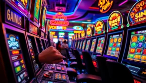 Menang taruhan di slot 50 perak dengan mesin slot berwarna-warni dan atmosfer yang seru.