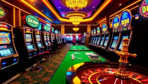 Rasakan sensasi Slot Depo 1K dengan mesin slot yang cerah dan roulette di kasino kelas atas.