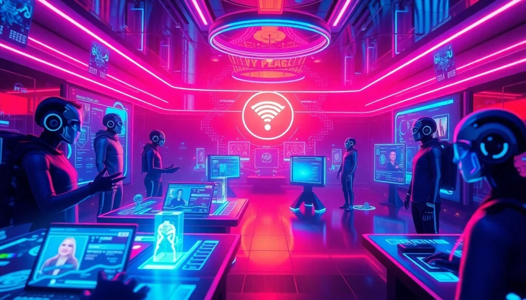 Interactive scene with character AI NSFW in a vibrant digital landscape.