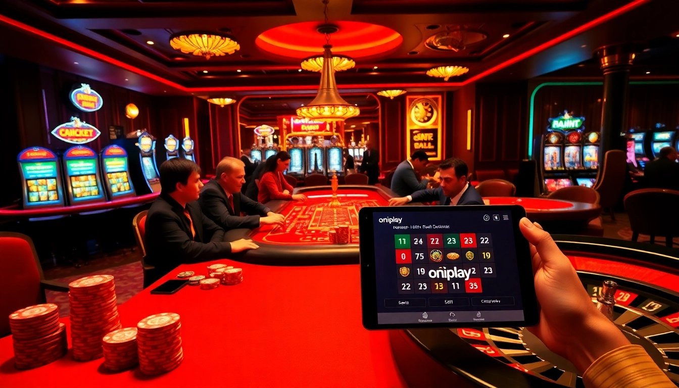 Immerse in the thrill of gambling with onicplay as players engage in exciting games.