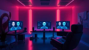 Innovative digital workspace for NSFW AI content creation with advanced technology.