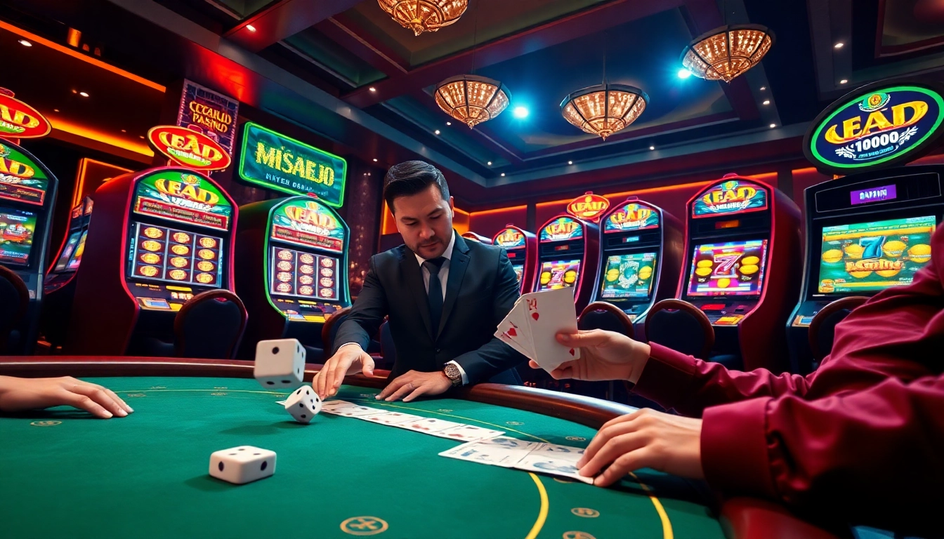 Tautan MABAR88 menampilkan aksi kasino yang mendebarkan dengan pemain, meja taruhan tinggi, dan mesin slot yang berwarna-warni.
