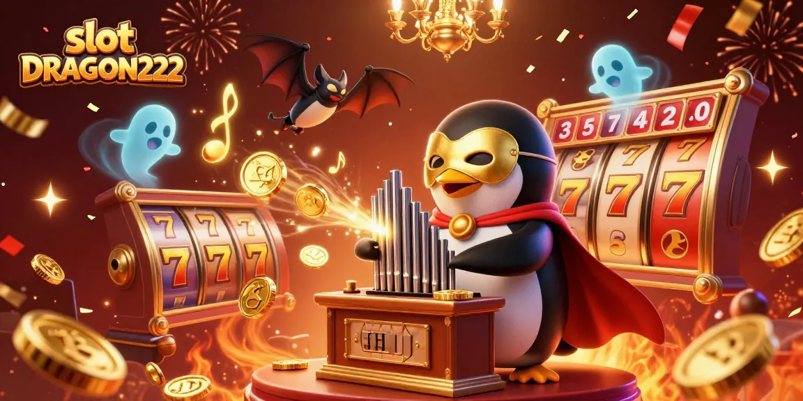 Spin and win with slot DRAGON222, featuring vibrant slot reels and whimsical characters.