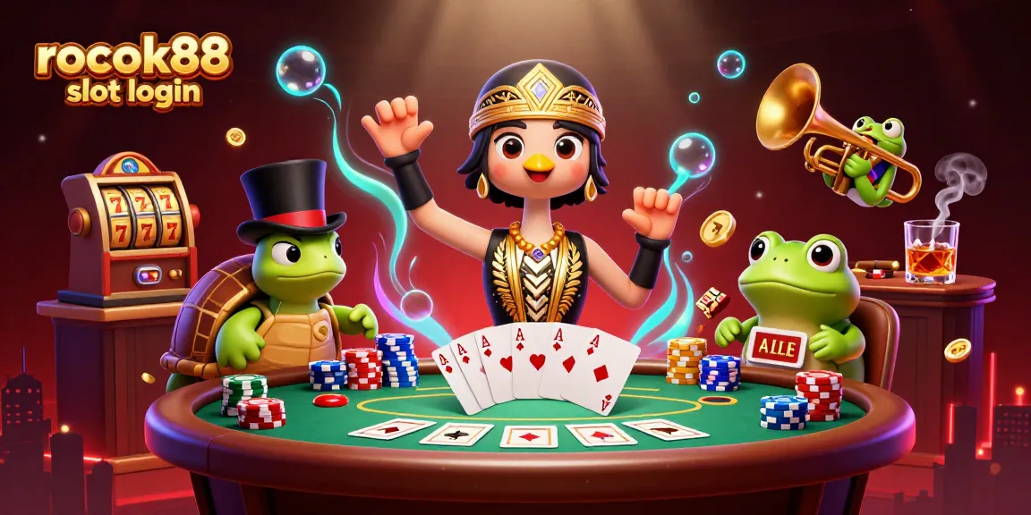 Experience successful gaming action with rokok88 slot login in a vibrant casino scene.